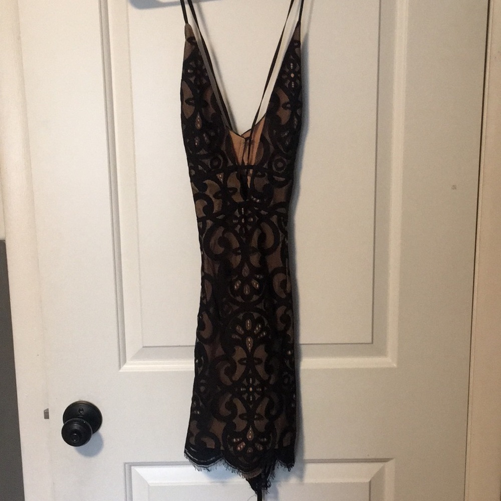Black lace dress